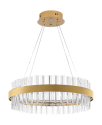 Светодиодная люстра нимб 100W, золото, LED, фото