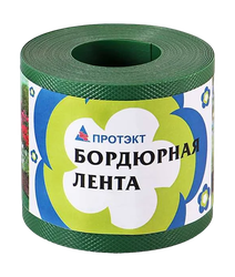 Бордюрная лента ПРОТЭКТ  Хаки 9м х 10см, детальное фото