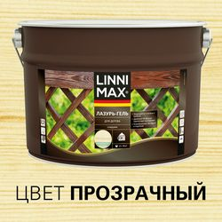 Лессирующий антисептик LINNIMAX Лазурь-гель для дерева 9 л, фотография