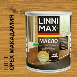 Масло МLINNIMAX для террас, лестниц и мебели орех макадамия 0,75л, фотография