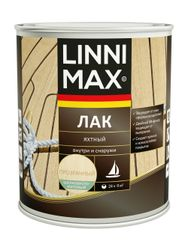 Лак алкидно-уретановый LINNIMAX Лак Яхтный шелковисто-матовый 0,75 л, крупный план