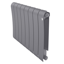 Радиатор биметаллический Royal Thermo Infinity 500 Silver Satin - 8 секц., картинка