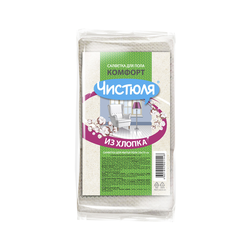 Салфетка для пола Чистюля хлопковая, 1 шт, изображение