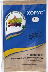 Средство защитное от болезней плодовых культур Зеленая Аптека Садовода Хорус 2 г, детальное фото