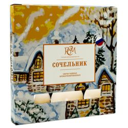 Свечи чайные СОЧЕЛЬНИК 9шт, крупный план