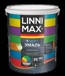 Эмаль водно-дисперсионная LINNIMAX Аква Эмаль шелковисто-матовая База 1 2,5 л, изображение