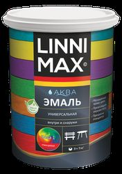 Эмаль акриловая LINNIMAX Аква Эмаль универсальная глянцевая База 1 0,9 л, фото