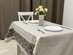 Клеенка ПВХ алекта кружева, вид
