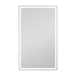 Зеркало для ванной комнаты  с LED подсветкой Штерн Luxe 60 с часами и подогревом, детальное фото
