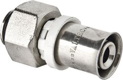 Пресс-фитинг латунь никелированная VALTEC 3/4" 16 х 2 мм, картинка