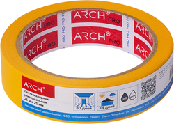 Малярная лента ARCH PRO 25 м × 25 мм (30 дней), картинка