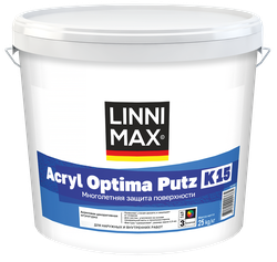 Штукатурка декоративная акриловая LINNIMAX Acryl Optima Putz / Акрил Оптима Путц K15 База 3 25 кг, изображение
