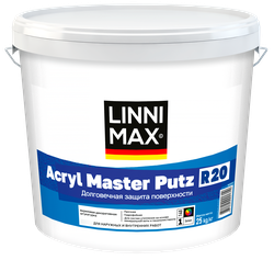 Штукатурка готовая декоративная "Короед" LINNIMAX Acryl Master Putz / Акрил Мастер Путц R20 База 1 25 кг, фотография