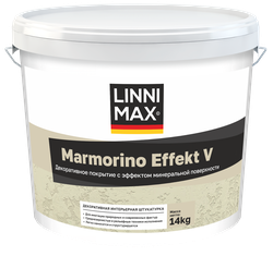Интерьерная штукатурка с эффектом камня LINNIMAX Marmorino Effect V / Марморино Эффект V 14 кг, вид