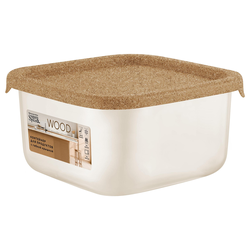 КОНТЕЙНЕР ДЛЯ ПРОДУКТОВ SUGAR&SPICE WOOD КВАДРАТНЫЙ 0,8 Л С ГИБКОЙ КРЫШКОЙ, фотография