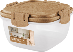 КОНТЕЙНЕР ДЛЯ ПРОДУКТОВ SUGAR&SPICE WOOD ГЕРМЕТИЧНЫЙ 0,35Л КВАДРАТНЫЙ, фотография