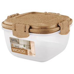КОНТЕЙНЕР ДЛЯ ПРОДУКТОВ SUGAR&SPICE WOOD ГЕРМЕТИЧНЫЙ 0,35Л КВАДРАТНЫЙ, крупный план