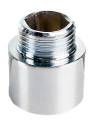 Удлинитель переходной, латунь 1/2"х3/4"L20, хромированный, RTP, изображение