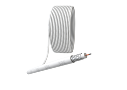Кабель коаксиальный ERA RG-6U 75 Ом CCSоплётка Al 32% PVC белый бухта 100 м SIMPLE, детальное фото