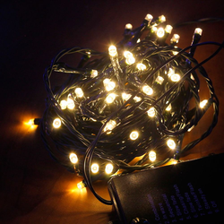 Гирлянда внешняя нить  SH LIGHTS 120 LED белый 12 м, изображение