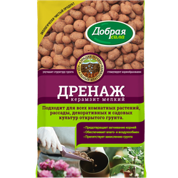Керамзит (дренаж) мелкий ДОБРАЯ СИЛА 2 л, фото
