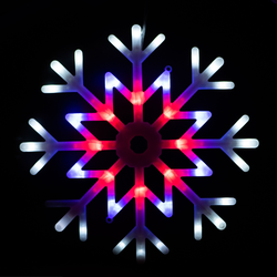 Световая фигура снежинка SH Lights RGB 39 см, крупный план