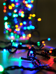 Гирлянда внутренняя нить  SH LIGHTS 120 LED многоцветный 10 м, фото