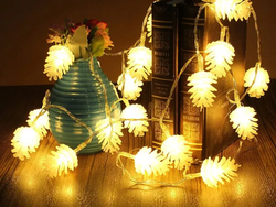 Гирлянда внутренняя Шишки SH LIGHTS 30 LED белый 3 м, фотография