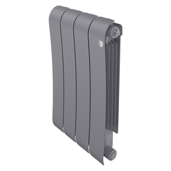 Радиатор биметаллический Royal Thermo Infinity 500 Silver Satin - 4 секц., крупный план