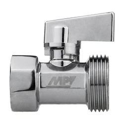 Кран шаровой MPF D 1/2" х 3/4"латунь хром, детальное фото