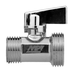 Кран шаровой MPF D 1/2" х 3/4" латунь хром, картинка