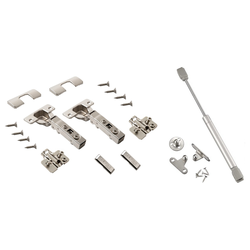 Комп. петель Lemax prof PRO MAX, угол откр. 110° с доводчиком, 2 шт.+газлифт 80N, 1 шт., детальное фото