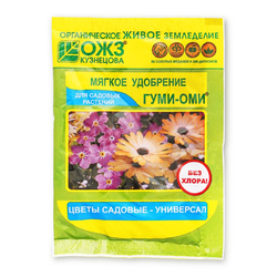 Удобрение органоминеральное Гуми-Оми-Цветы садовые-Универсальные 50гр, фотография