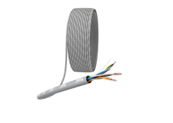 Кабель витая пара ERA SIMPLE U/UTP 4x2x24 AWG Cat5e CCA PVC, фотография