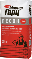 Песок Мастер Гарц Фракцион BS2.5W 25 кг, детальное фото