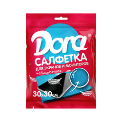 Салфетка Dora для экранов и мониторов из микрофибры, 1 шт, картинка