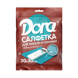 Салфетка Dora для мебели и бытовой техники из микрофибры, 1 шт, фото
