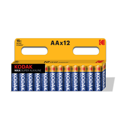 Алкалиновые батарейки КОДАК LR03/AA, 12 шт, крупный план