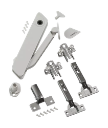 Комплект под/мех. Hafele FreeFlap H1.5 с петлями Hettich Intermat 9943,уг. откр. 110° Silent System, крупный план