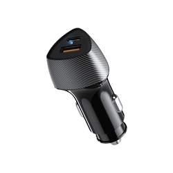 Автомобильное зарядное устройство  REXANT 20 Вт USB-A QC 3.0 + USB-C PD черное, фотография