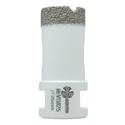 Коронка по керамограниту TRIO-DIAMOND Vacuum Brazed VB025 25 мм, изображение
