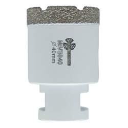 Коронка по керамограниту TRIO-DIAMOND Vacuum Brazed VB040 40 мм, крупный план