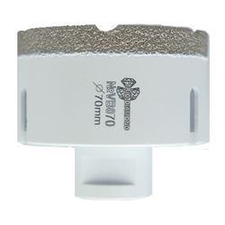 Коронка по керамограниту TRIO-DIAMOND Vacuum Brazed VB070 70 мм, вид