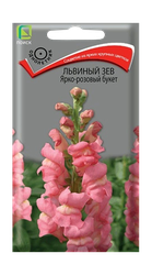 Львиный зев Ярко-розовый букет 0,1гр, крупный план