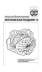 Семена ФЛАГМАН Капуста белокочанная Московская поздняя 15, 0,3 г, крупный план