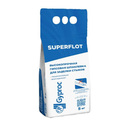 Шпаклевка гипсовая Gyproc Superflot 5 кг, картинка