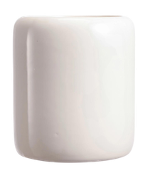 Стакан FORA для зубных щеток настольный Creamy, керамика 9,5x9,6x11, картинка