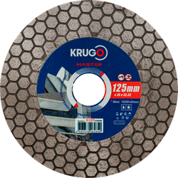 Алмазный диск KRUGO MASTER для заусовки плитки под 45 градусов125х25mm, 81091250286, детальное фото