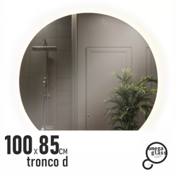 Зеркало OMEGA GLASS с подсветкой Tronco D 100х85, вид