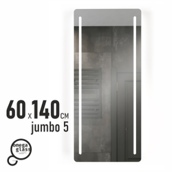Зеркало OMEGA GLASS с подсветкой Jumbo 5 60х140, крупный план